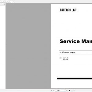 Caterpillar Cat 924F Wheel Loader Service Manual2