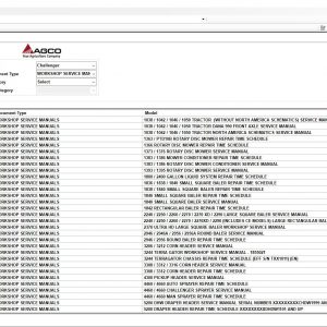 Challenger NA AG North America 052019 Part Book Workshop Service Manuals4