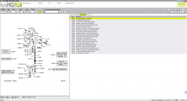 Clark ForkLift Parts Pro Plus v485 0520194