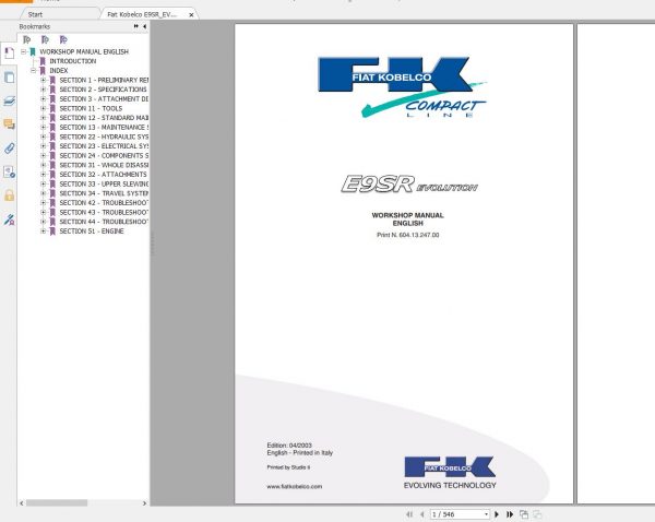Fiat Kobelco 148GB PDF Backhoe Loader Excavator Wheel Loader Workshop Manual 4