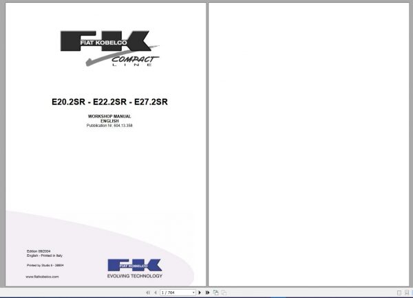 Fiat Kobelco 148GB PDF Backhoe Loader Excavator Wheel Loader Workshop Manual 5