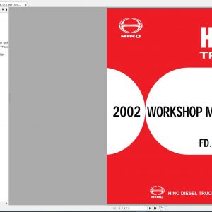 HINO Truck Workshop Manuals 2002 CD2