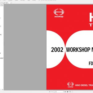 HINO Truck Workshop Manuals 2002 CD3