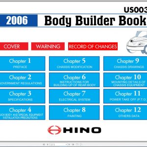 HINO Truck Workshop Manuals 2006 CD2