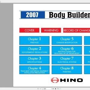 HINO Truck Workshop Manuals 2007 CD2
