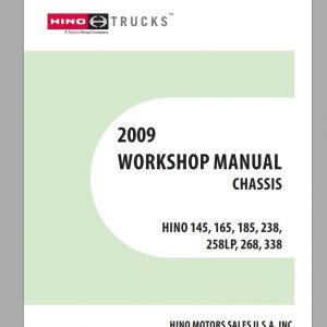 HINO Truck Workshop Manuals 2009 CD2