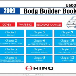 HINO Truck Workshop Manuals 2009 CD4