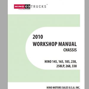 HINO Truck Workshop Manuals 2010 CD3