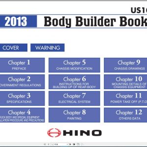 HINO Truck Workshop Manuals 2013 CD2