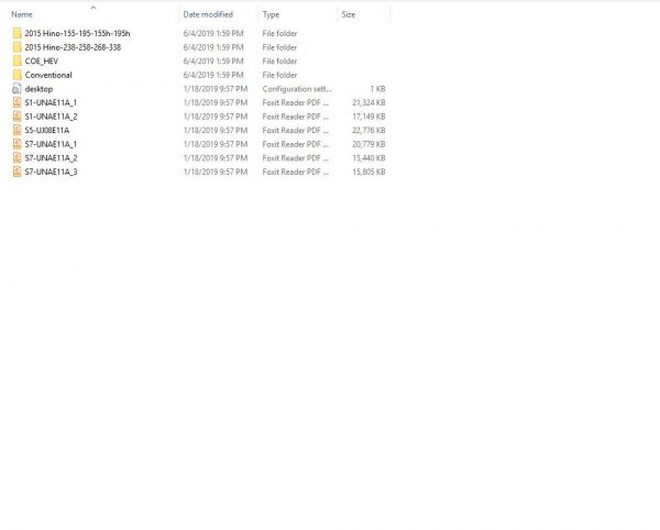 HINO Truck Workshop Manuals 2015 CD1