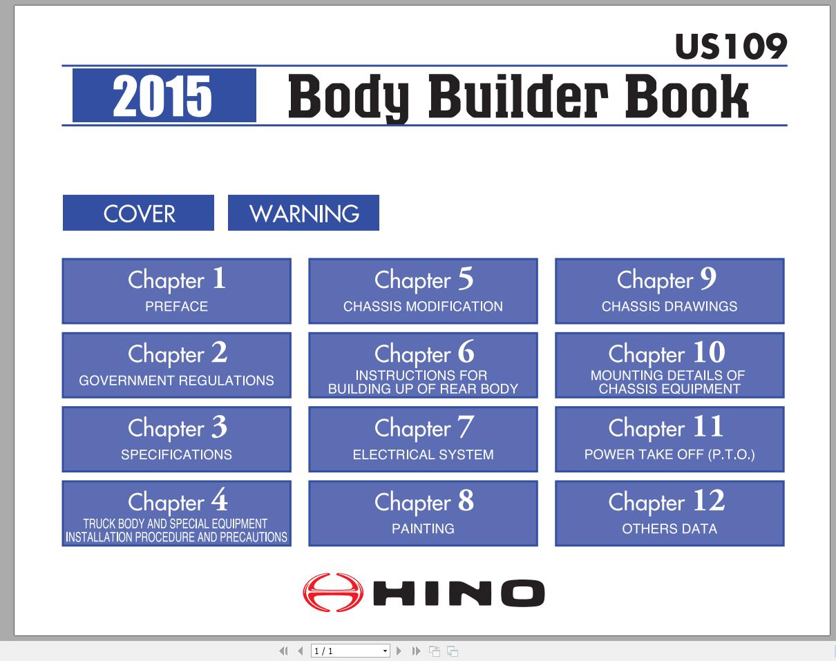 HINO Truck Workshop Manuals 2015 CD2