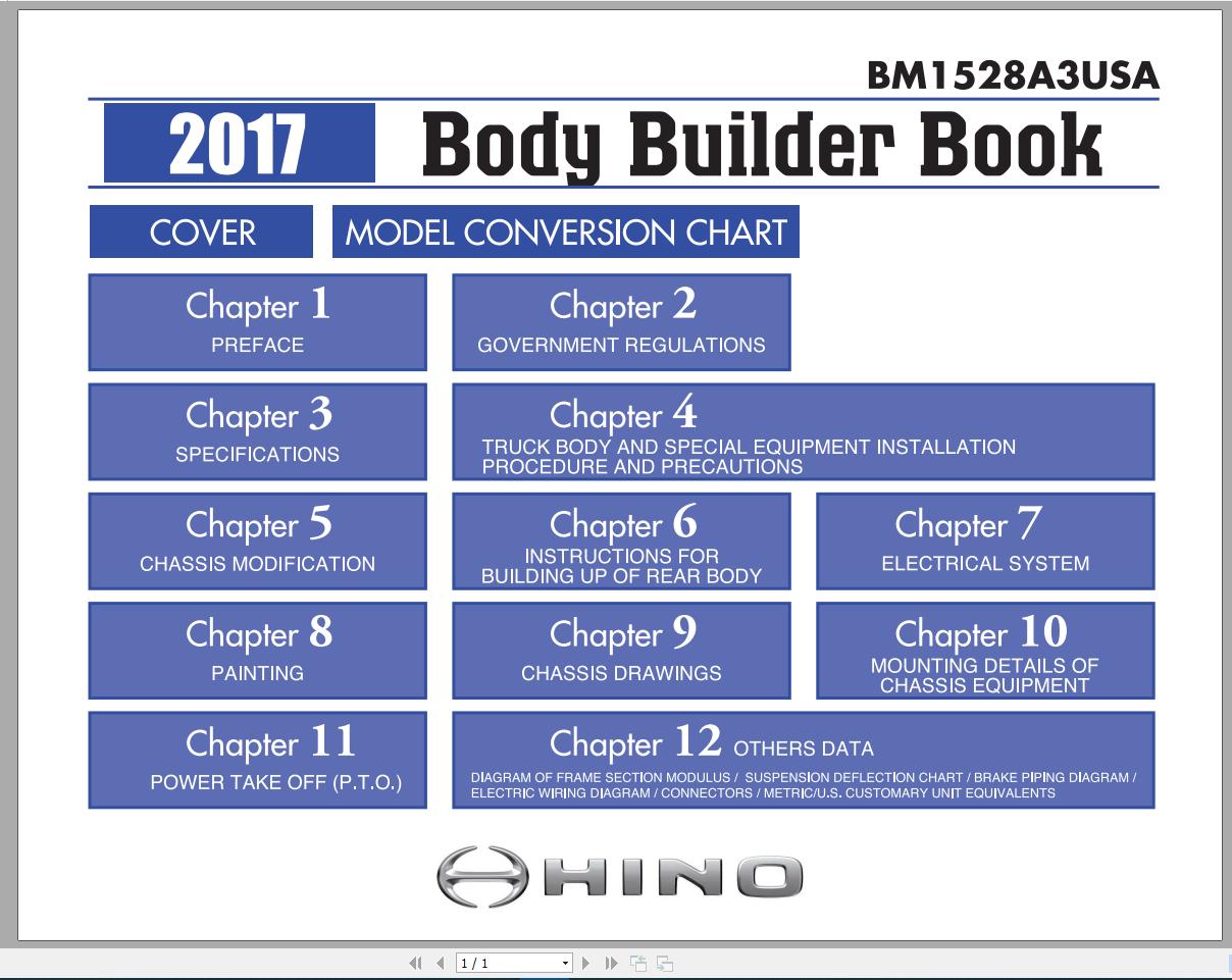 HINO Truck Workshop Manuals 2017 CD2