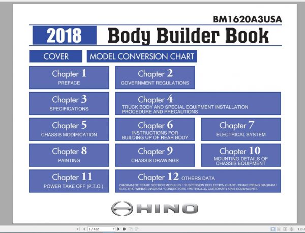 HINO Truck Workshop Manuals 2018 CD2