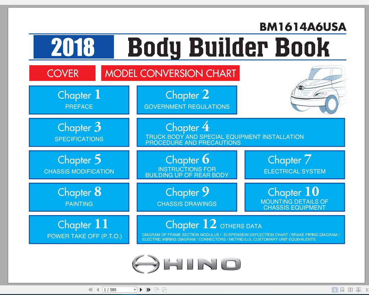 HINO Truck Workshop Manuals 2018 CD3