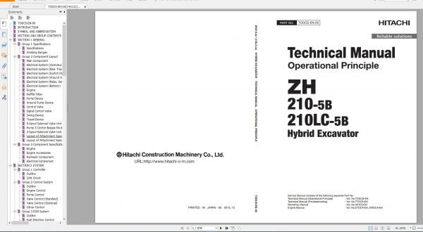Hitachi Zaxis ZX 210 5B Shop Manual2