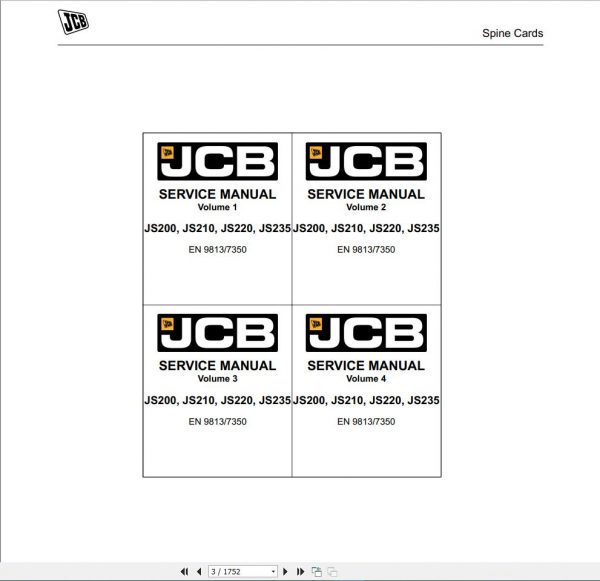 JCB Excvator JS200JS210JS220JS235 T4F Service Manual2
