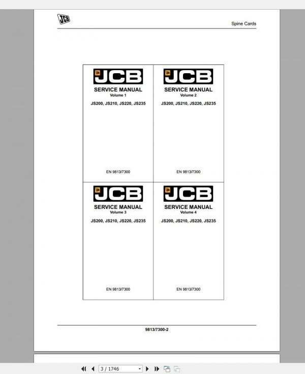 JCB Excvator JS200JS210JS220JS235 T4i Service Manual2