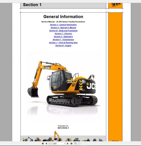 JCB New Model Service Manual 2019 Full DVD0 1
