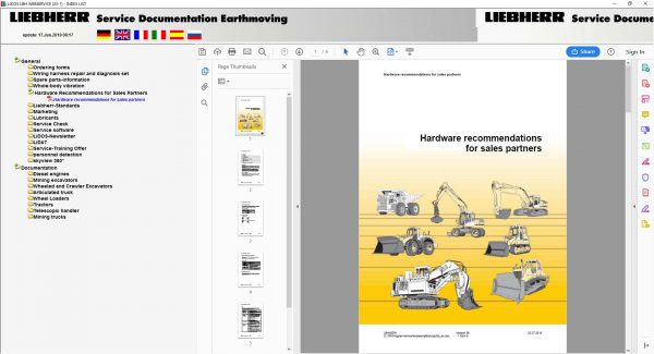 Liebherr Lidos Online EPC Service Document 07201918