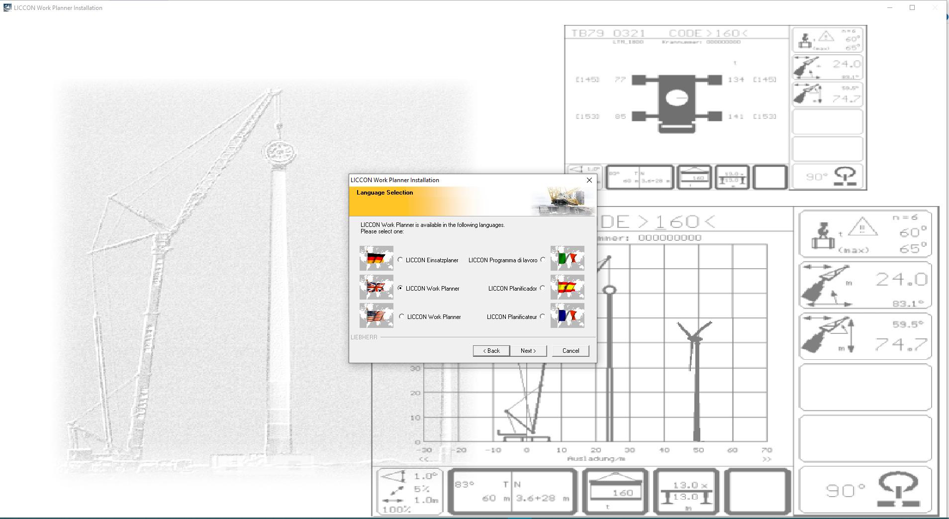 Liebherr Mobile Crane LICCON Job Planner Lift Analyzer Software10 1
