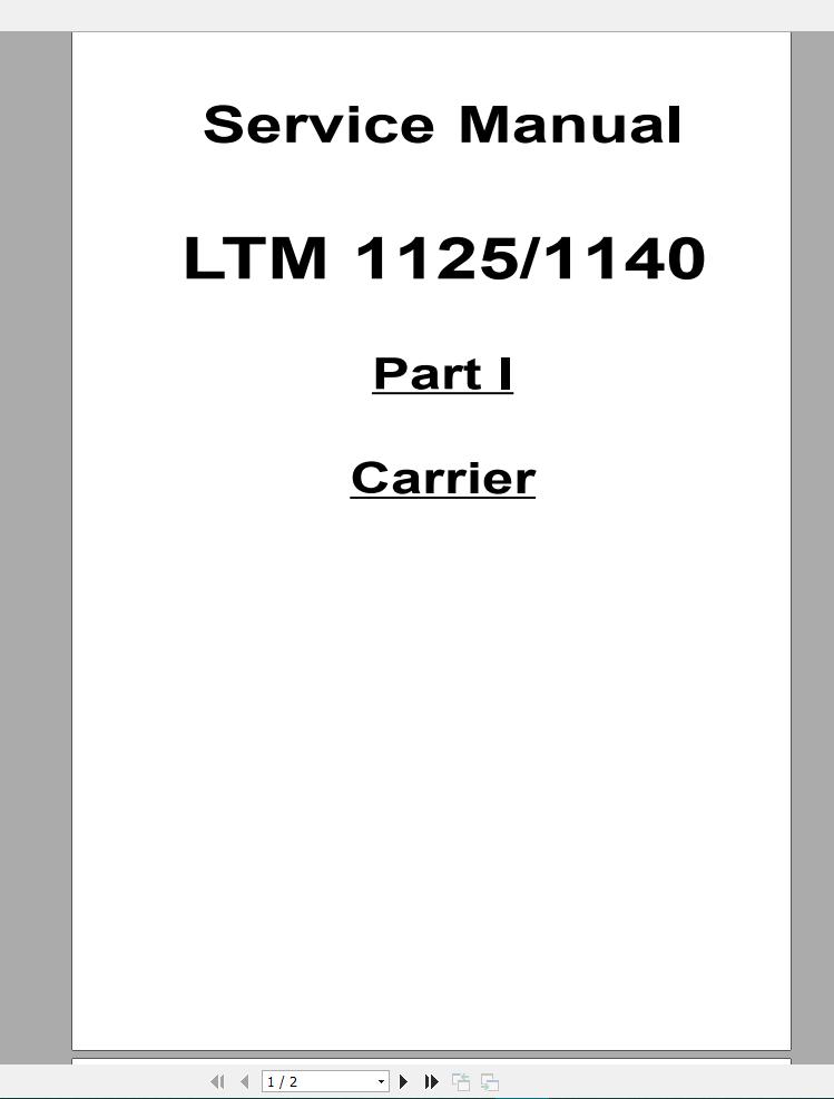 Liebherr Mobile Crane LTM 11251140N Service Manual Schematic Diagram4