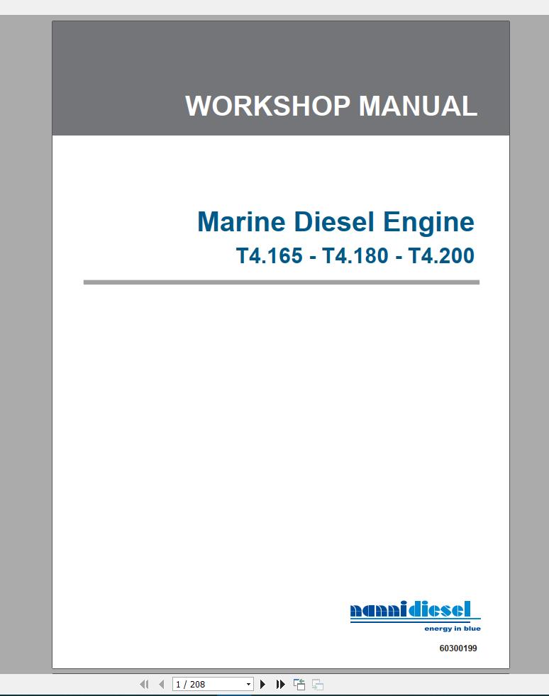 Nanni Diesel Marine Engine Workshop Manuals (5)
