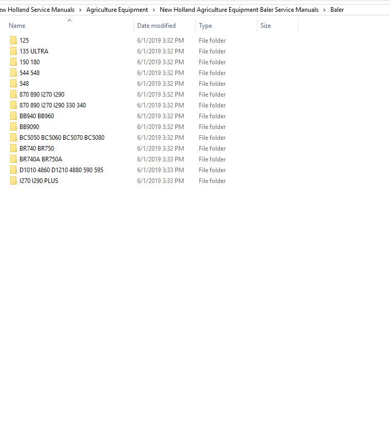 New Holland Agriculture Equipment Baler Service Manuals (1)