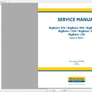 New Holland Agriculture Equipment Baler Service Manuals (9)