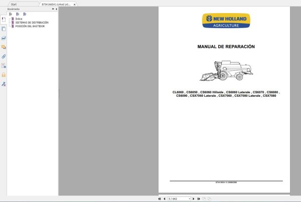 New Holland Agriculture Equipment Combine Service Manuals New Model DVD (3)