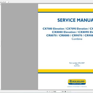 New Holland Agriculture Equipment Combine Service Manuals New Model DVD (6)
