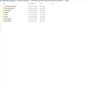 New Holland Agriculture Equipment Header Service Manuals (1)