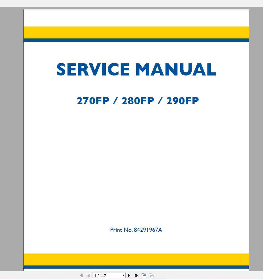 New Holland Agriculture Equipment Header Service Manuals (3)