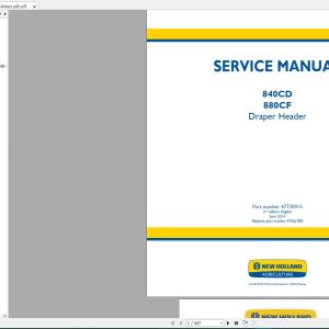 New Holland Agriculture Equipment Header Service Manuals (7)