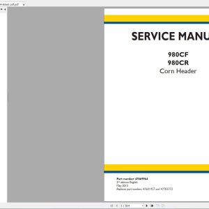 New Holland Agriculture Equipment Header Service Manuals (8)