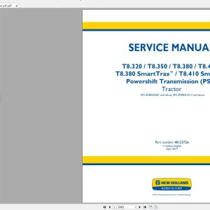 New Holland Agriculture Equipment Service Manuals New Model DVD (12)
