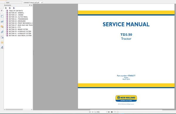 New Holland Agriculture Equipment Tractors Service Manuals DVD (4)