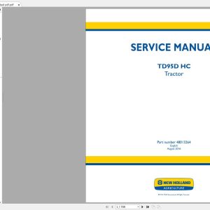 New Holland Agriculture Equipment Tractors Service Manuals DVD (5)