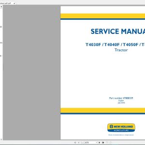 New Holland Agriculture Equipment Tractors Service Manuals DVD (7)