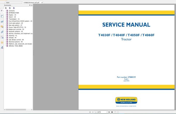 New Holland Agriculture Equipment Tractors Service Manuals DVD (7)