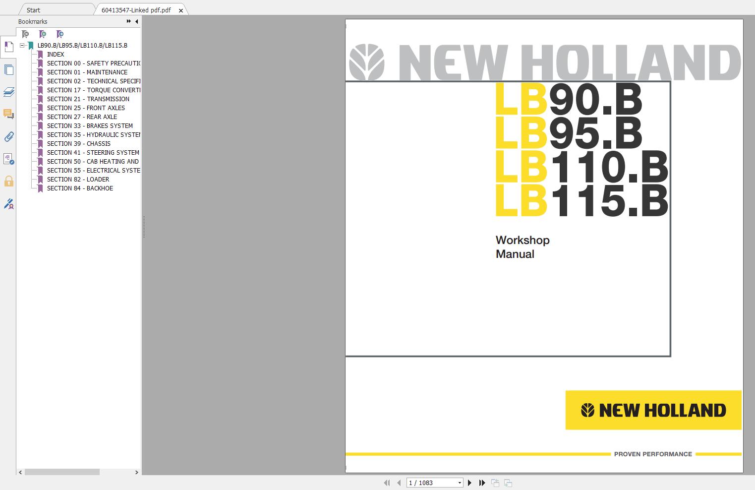 New Holland Construction Equipment Backhoe Loader Service Manuals (7)