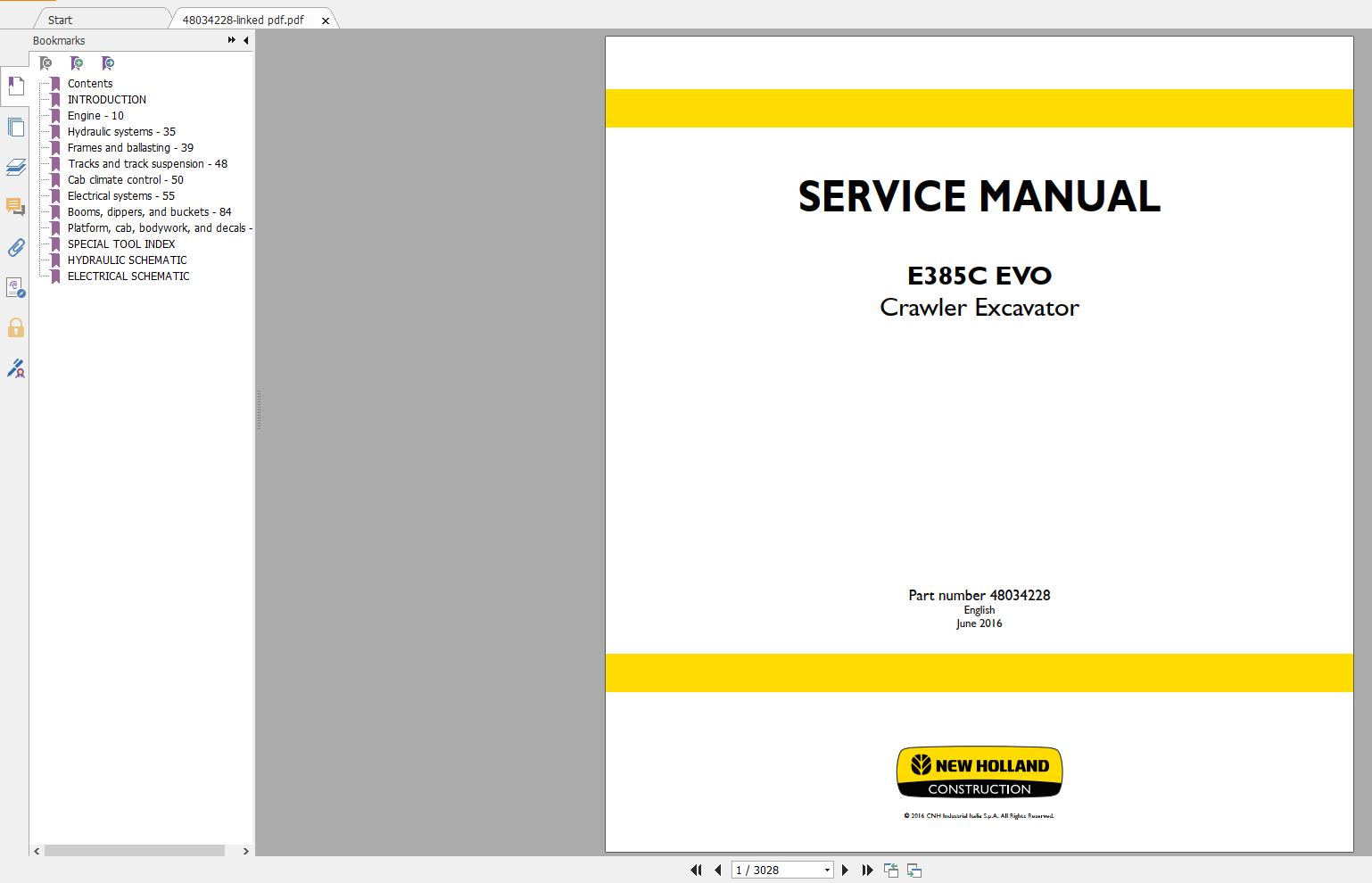 New Holland Construction Equipment Excavator Service Manuals DVD (8)
