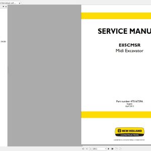New Holland Construction Equipment Excavator Service Manuals DVD (9)
