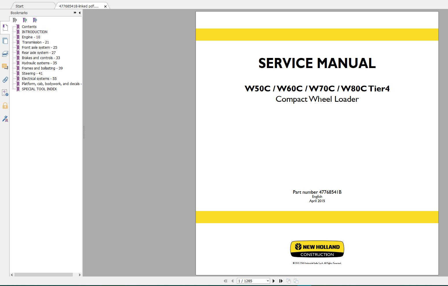 New Holland Construction Equipment Service Manuals New Model DVD (16)