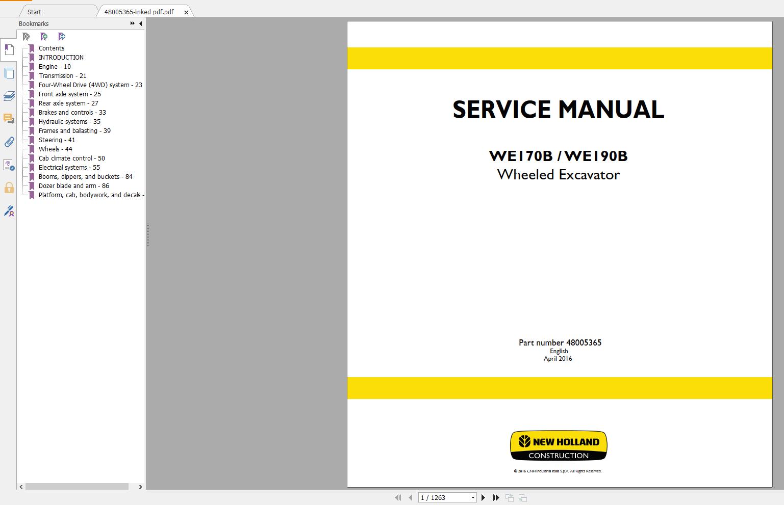 New Holland Construction Equipment Service Manuals New Model DVD (19)