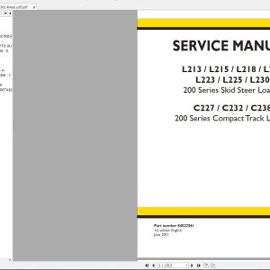 New Holland Construction Equipment Skid Steer Service Manuals (2)