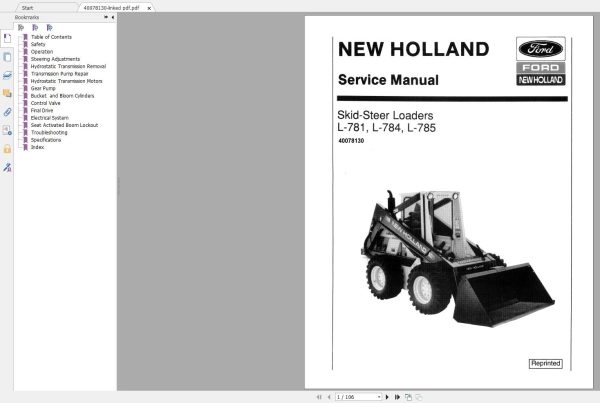 New Holland Construction Equipment Skid Steer Service Manuals (6)