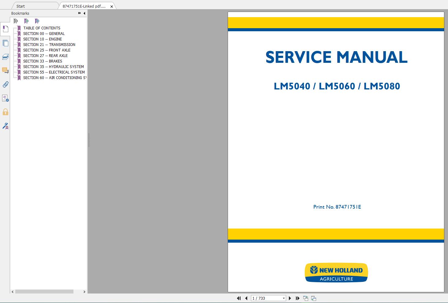 New Holland Construction Equipment Telehandlers Service Manuals (7)