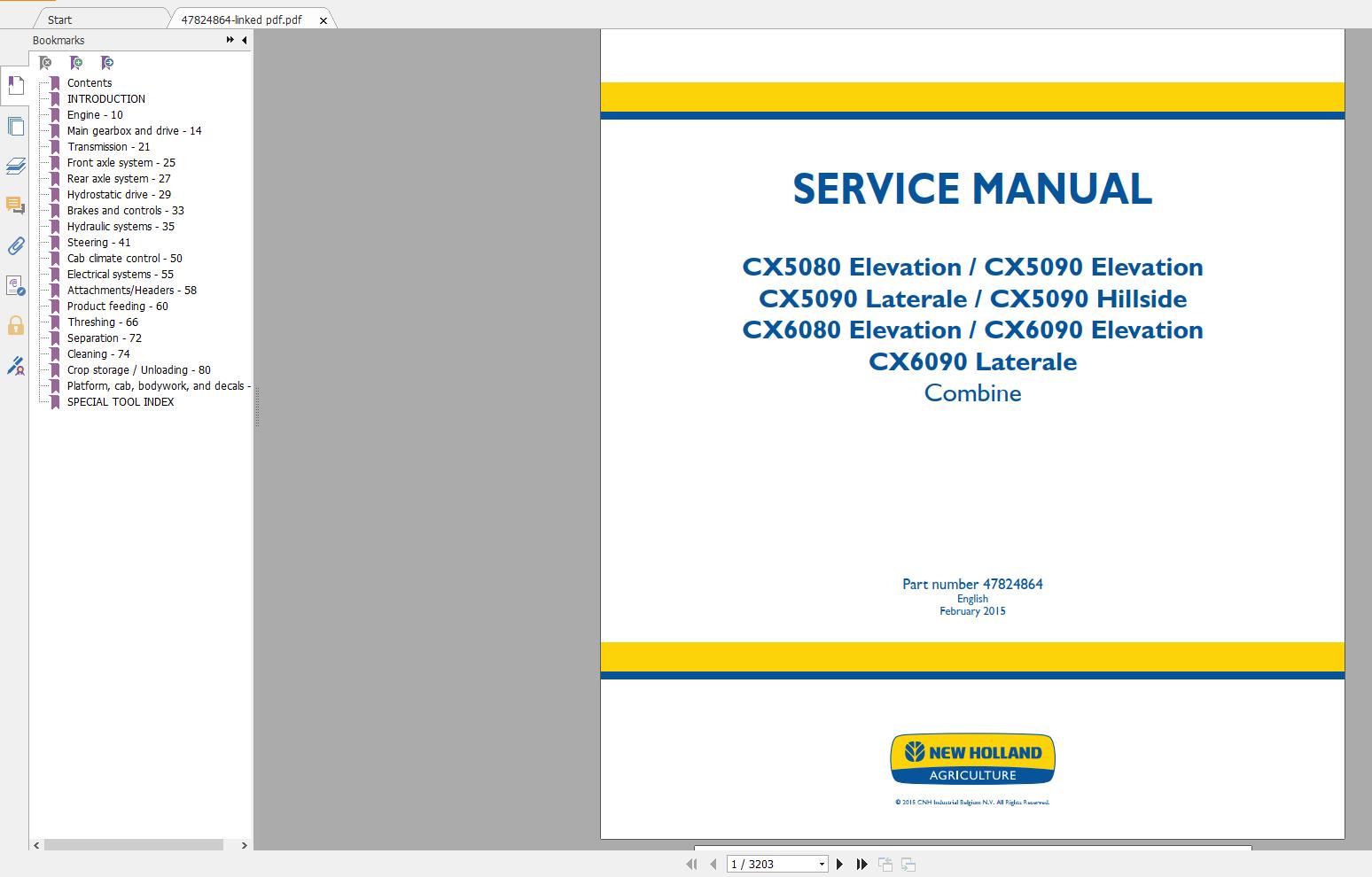 New Holland New Model Service Manual [11.2018] Full DVD (2)