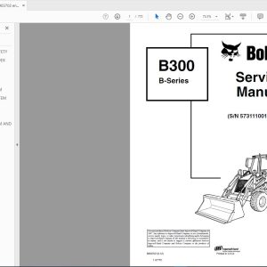 Bobcat Loader Backhoe Service Library 2017 DVD6