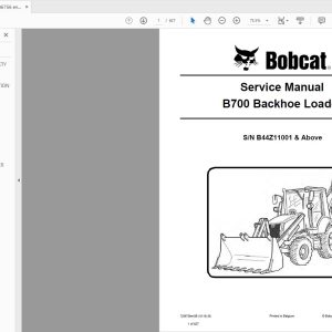 Bobcat Loader Backhoe Service Library 2017 DVD7